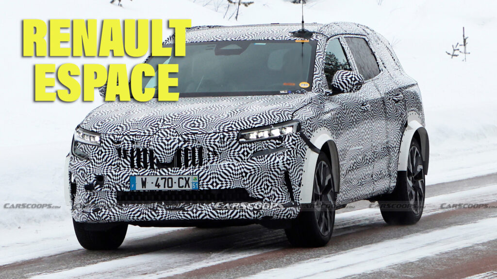  2024 Renault Espace Spied One Final Time Before March 28 Unveiling