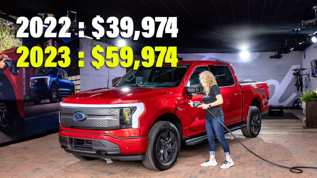  Ford Hikes F-150 Lightning Prices Again, Now Starts At $60,000, Up From $40,000 In 2022!