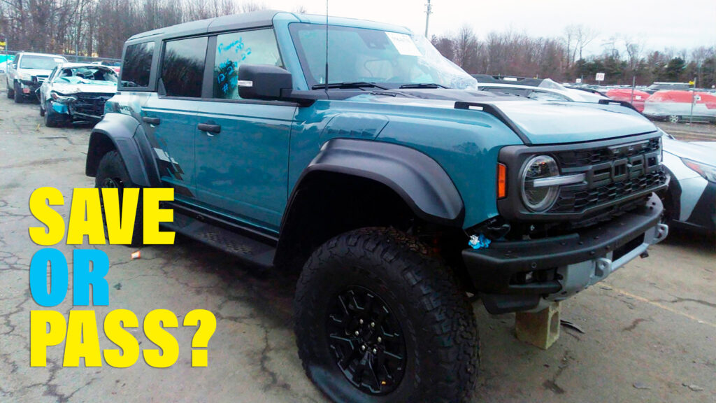  Salvage 2022 Ford Bronco Raptor With Only 481 Miles: Save Or Pass?
