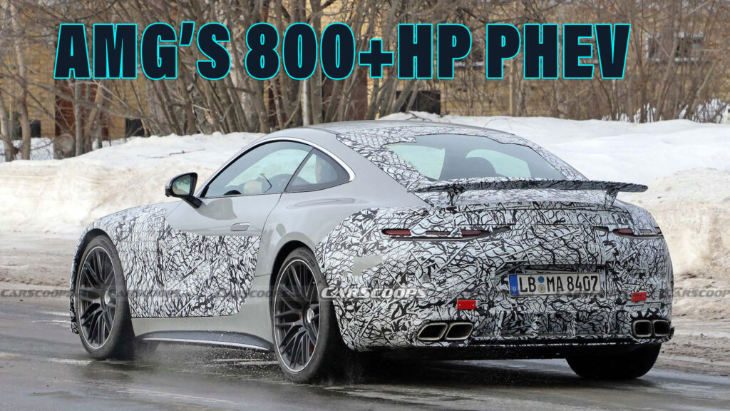  Hottest 2024 AMG GT Shows Off Fixed Rear Wing and PHEV Charging Port