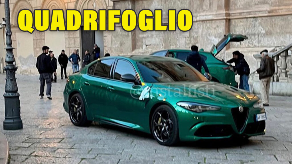  2024 Alfa Romeo Giulia Quadrifoglio And Stelvio Spied With SZ-Inspired Adaptive LED Lights 