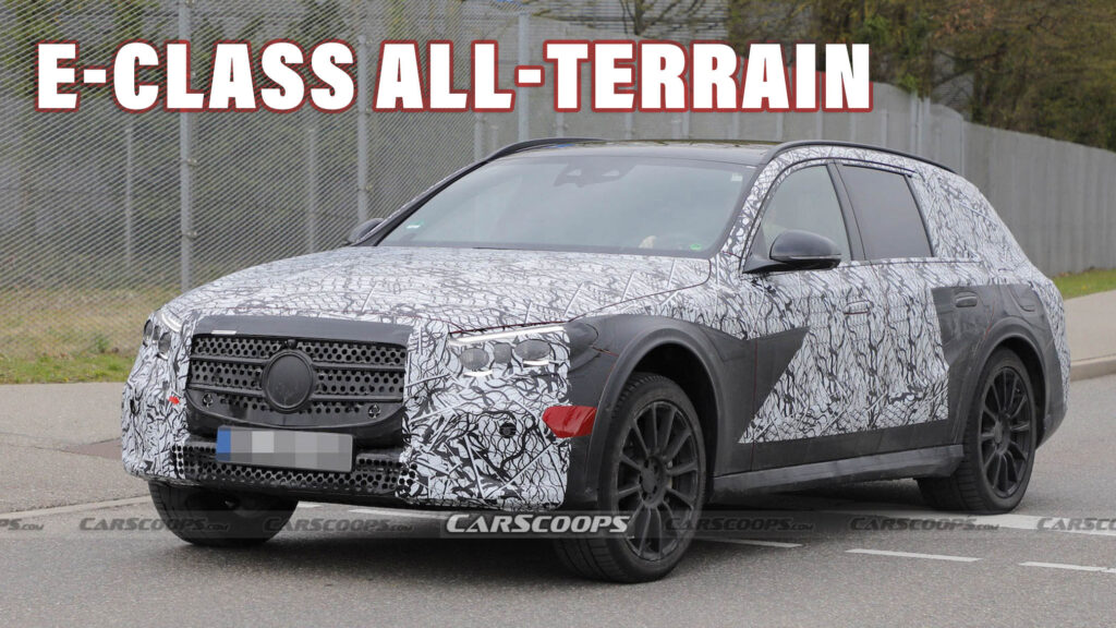 2024 Mercedes E-Class All Terrain Spotted With PHEV Charge Ports