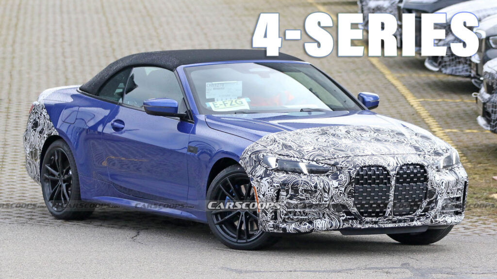  Facelifted BMW 4-Series Convertible Says That Grille Ain’t Going Nowhere