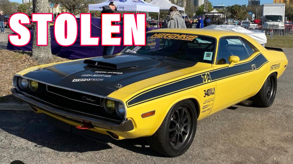 Can You Help Find A Hotchkis Dodge Challenger T/A Stolen At South Carolina Car Show?