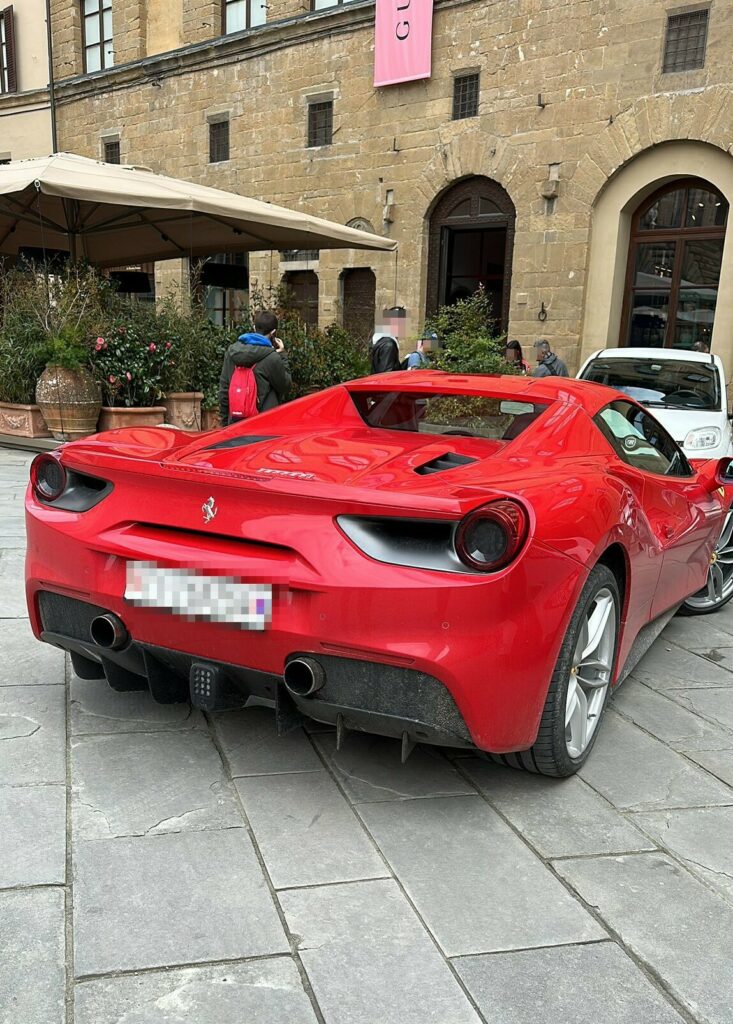  American Tourist Fined For Parking Ferrari In Historic Florence Square