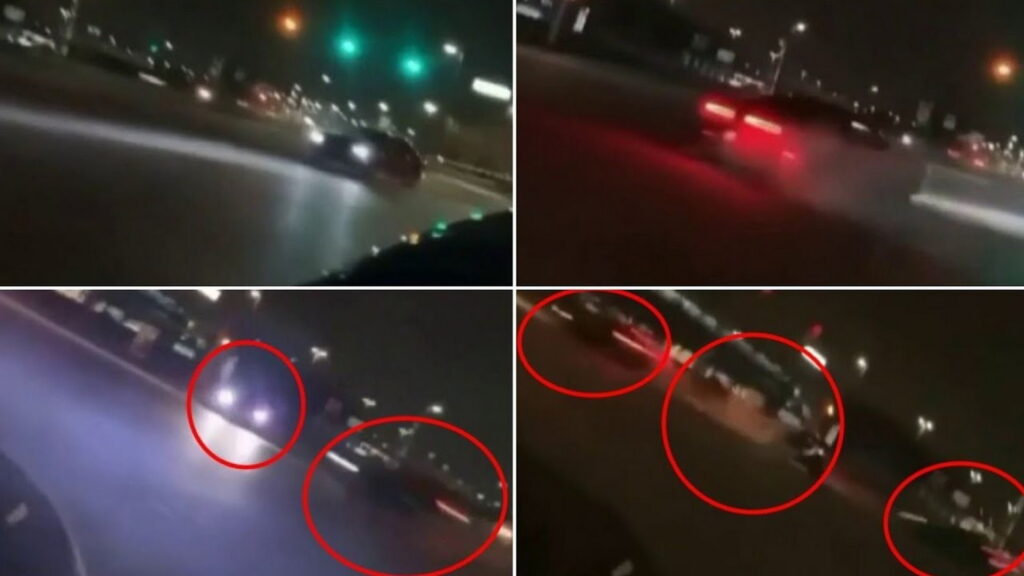  Street Racers Violently Crash Into Dodge Challenger Doing Donuts In Michigan Intersection
