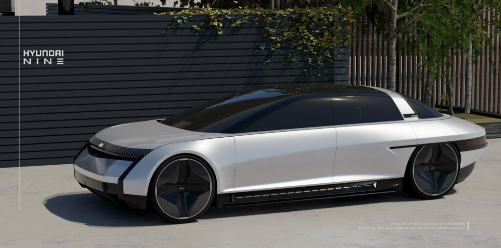  Hyundai Nine: A Futuristic Luxury Sports Sedan Study Inspired By The Past