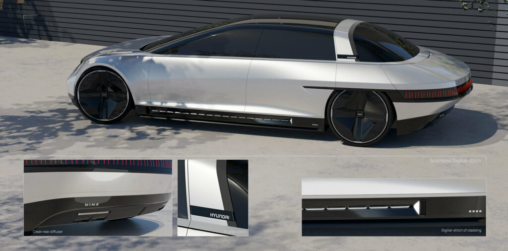  Hyundai Nine: A Futuristic Luxury Sports Sedan Study Inspired By The Past