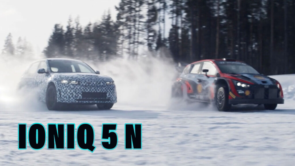  Watch Hyundai’s Ioniq 5 N Go Twin-Drifting With i20 N WRC Racer