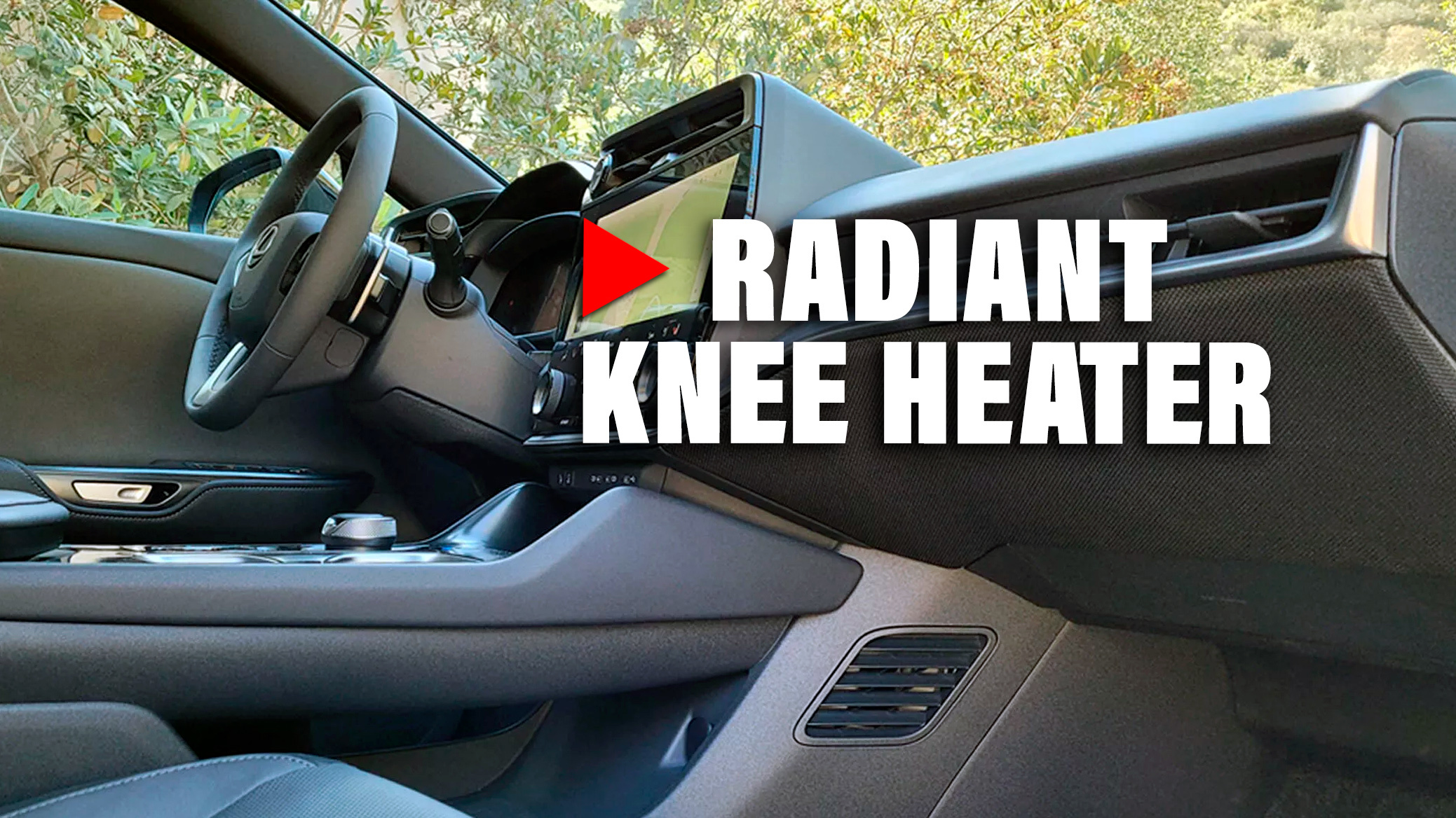 A little bit of luxury - the knee pad in the vehicle!