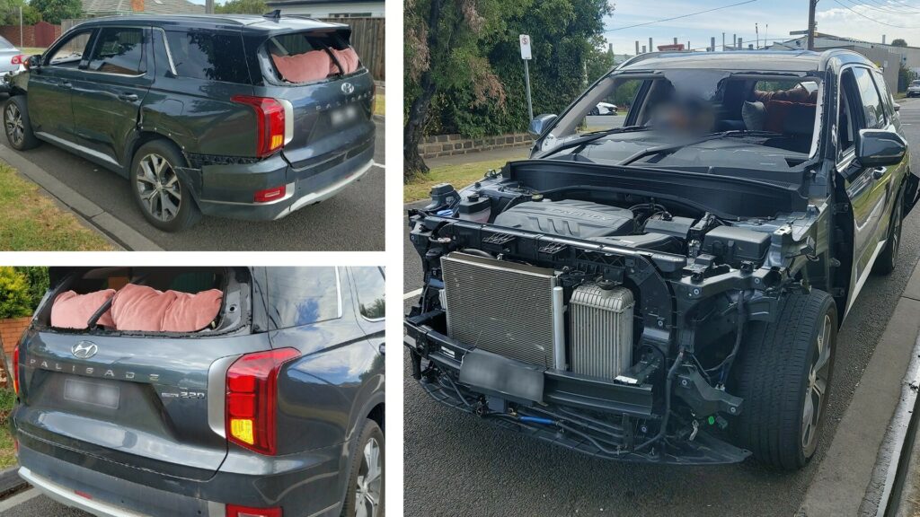  Exposed And Unapologetic Hyundai Palisade Driving Without Body Panels Fined By Police