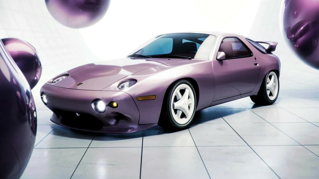  Porsche 928 Reimagined For The Early 2000s With Nebula Art Car Concept At SXSW