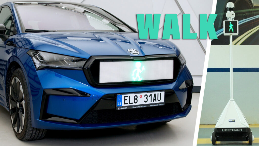  Skoda’s Smart Grille Project Wants To Put Crossing Guards Out Of Business