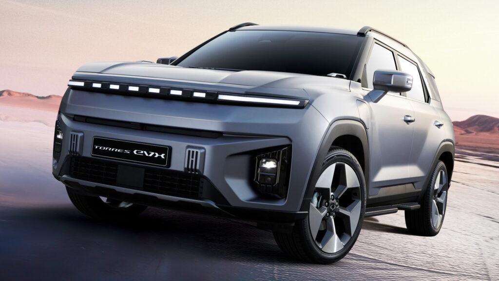 Roof Rack Cross Bars For SsangYong Torres (2022-2025) | 2x Grey Aluminium Bars, 75kg Dynamic Load