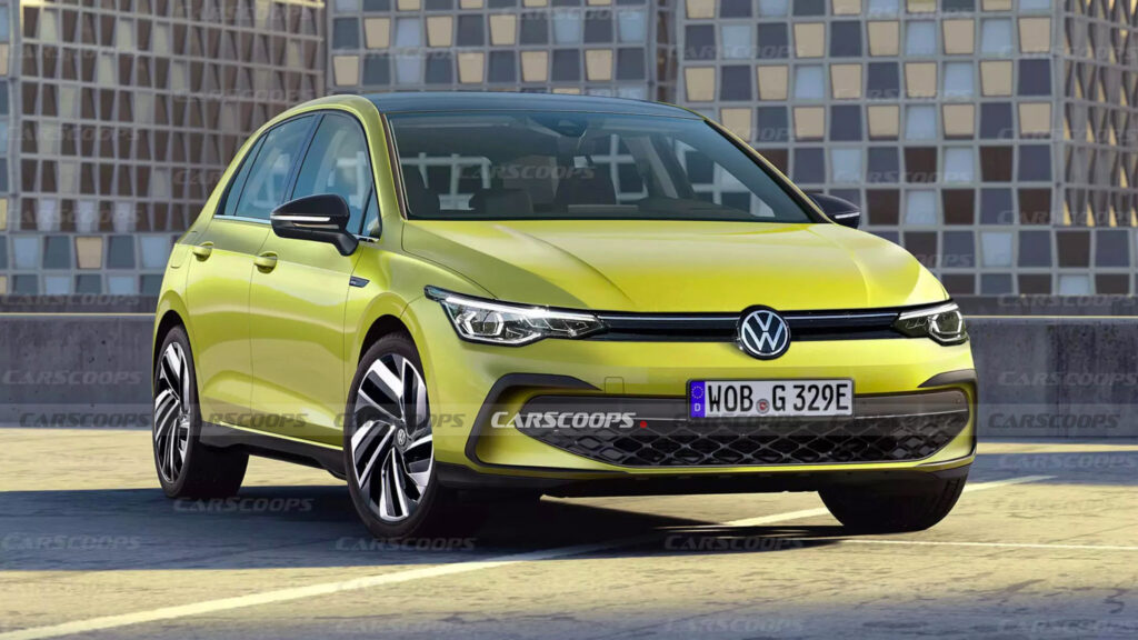 2024 VW Golf Facelift Surfaces Early via Digital Illustration