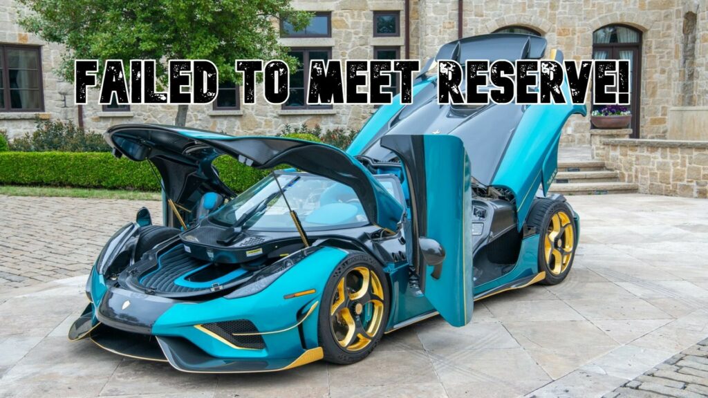  Koenigsegg Regera Fails To Meet Reserve At Auction