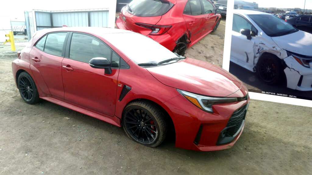 Here We Go: The First Wrecked Toyota GR Corollas Surface At Auction Lots