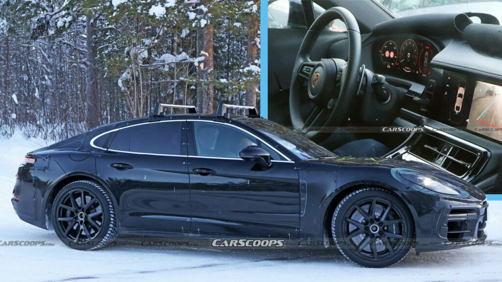  New Porsche Panamera Spied With Cayenne-Like Interior