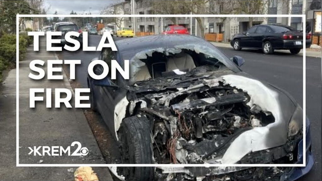  Police Thought This Tesla Burned On Its Own Until Owner Showed Them The Sentry Cam