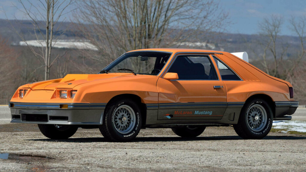  The McLaren Mustang Was A 1980s Fever Dream And One Is Going Up For Auction