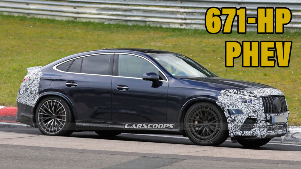 2024 Mercedes-AMG GLC63 PHEV Peels Back Disguise To Show Its Coupe Colors