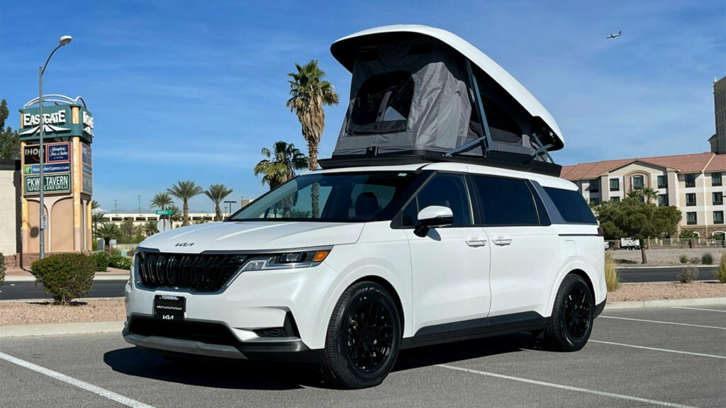  Turn Your Kia Carnival Into A Luxury Camper With UniCamp’s $16,000 Pop Top Bed
