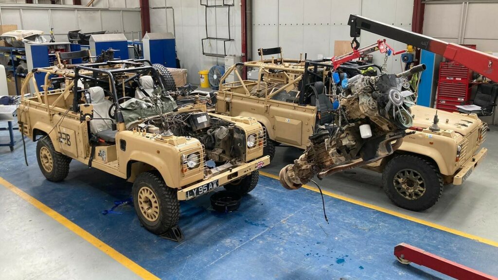  British Army To Convert Old Land Rover Defenders From Diesel To Electric