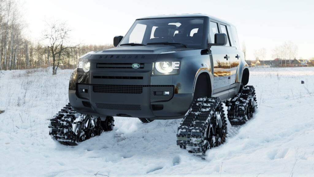 When Four Wheels Aren’t Enough: Tank Tracks Kit For Your Land Rover ...