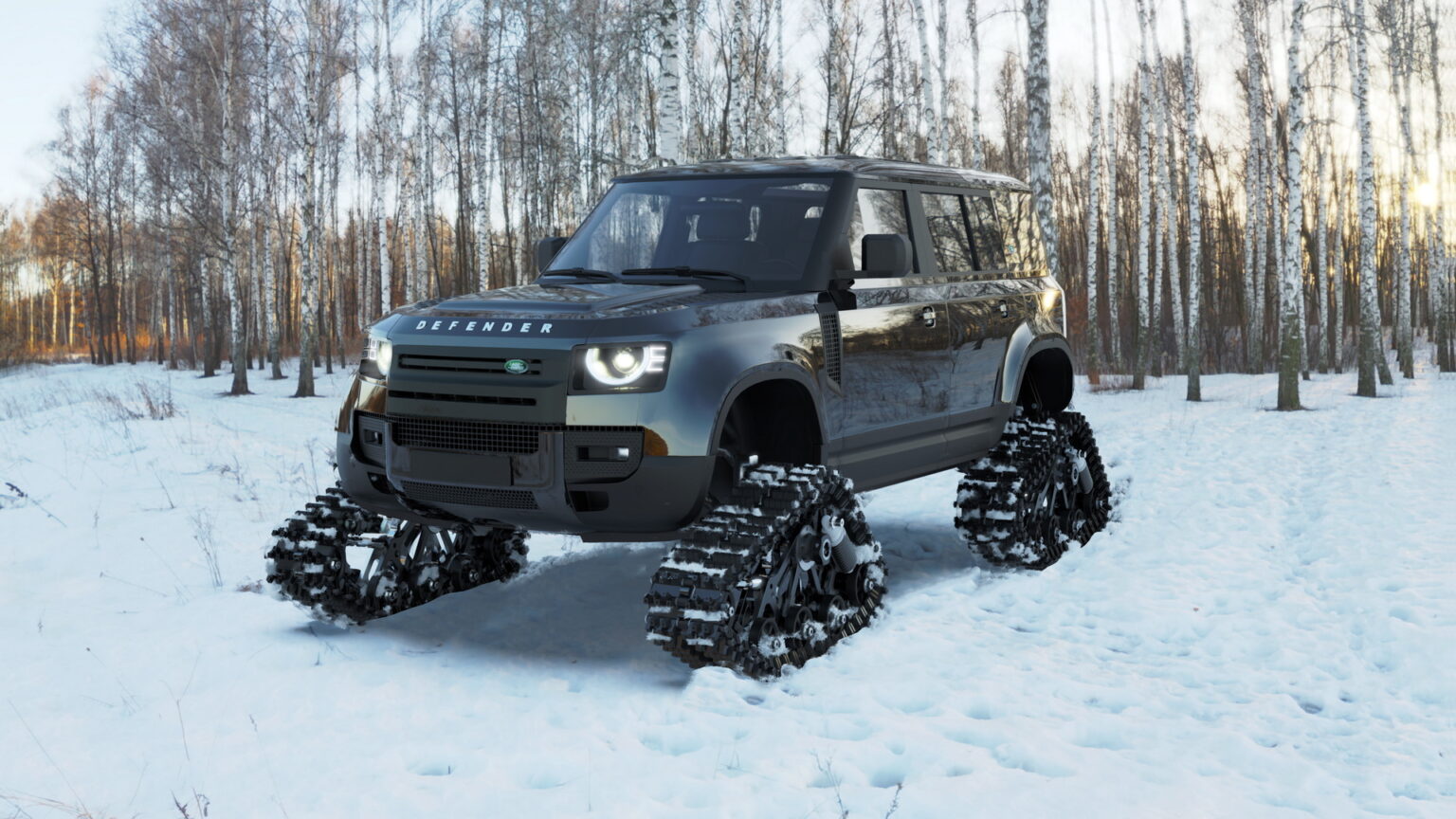 When Four Wheels Aren’t Enough: Tank Tracks Kit For Your Land Rover ...