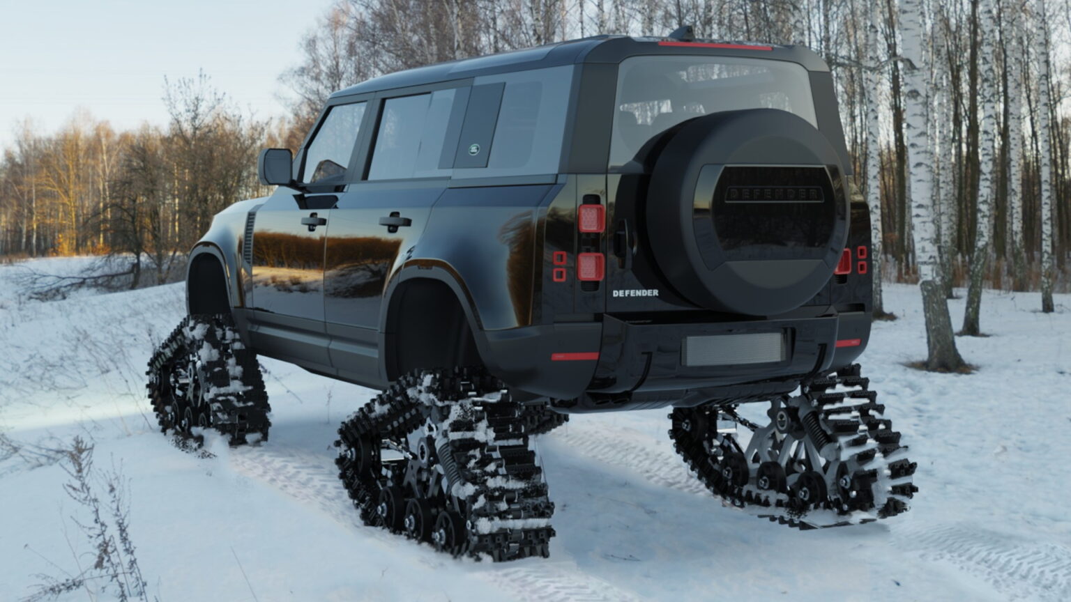 When Four Wheels Aren’t Enough: Tank Tracks Kit For Your Land Rover ...
