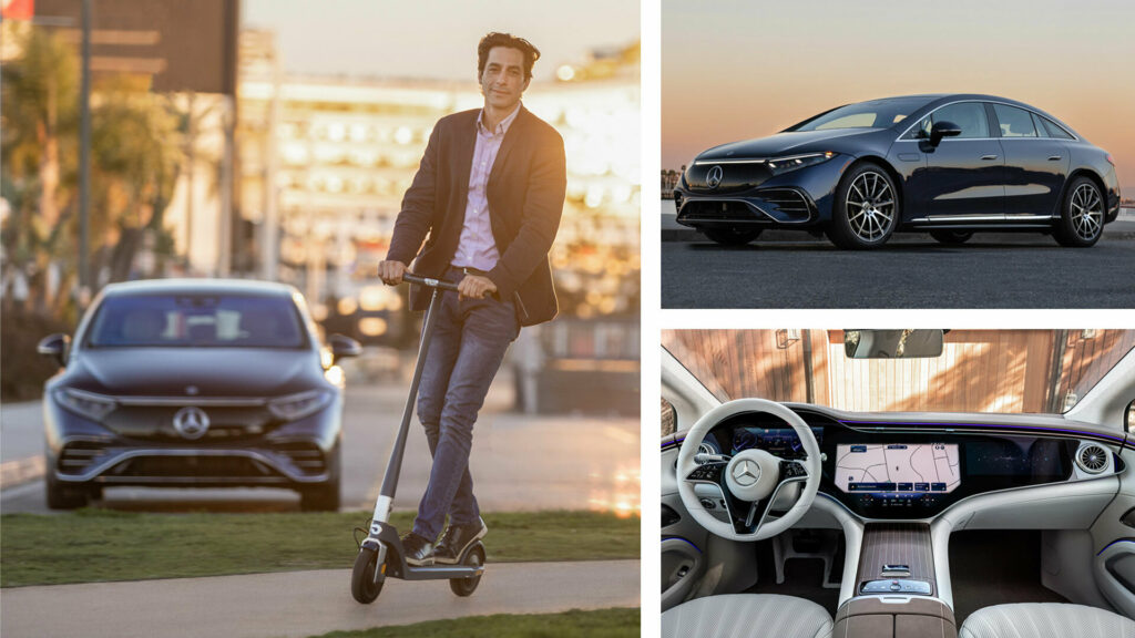 Tech Bros Rejoice! The Mercedes EQS City Edition Comes With A Scooter Subscription