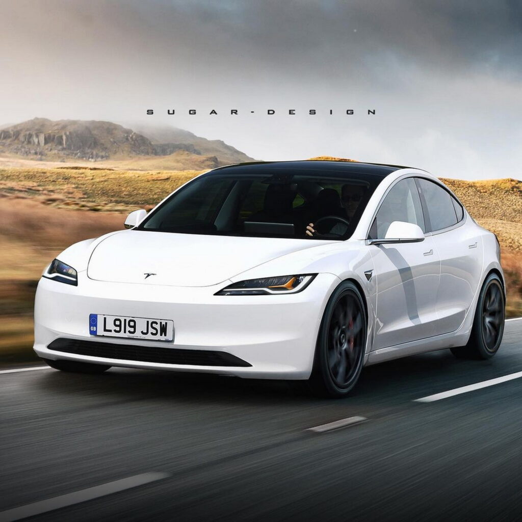 2024 Tesla Model 3 Breaks Cover: New Face, New Cabin, New Everything -  autoevolution