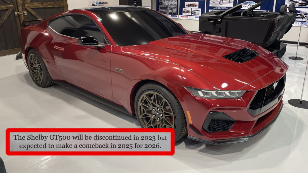  Museum Plaque On Clay Ford Prototype Hints At 2025 Debut For S650 Mustang GT500