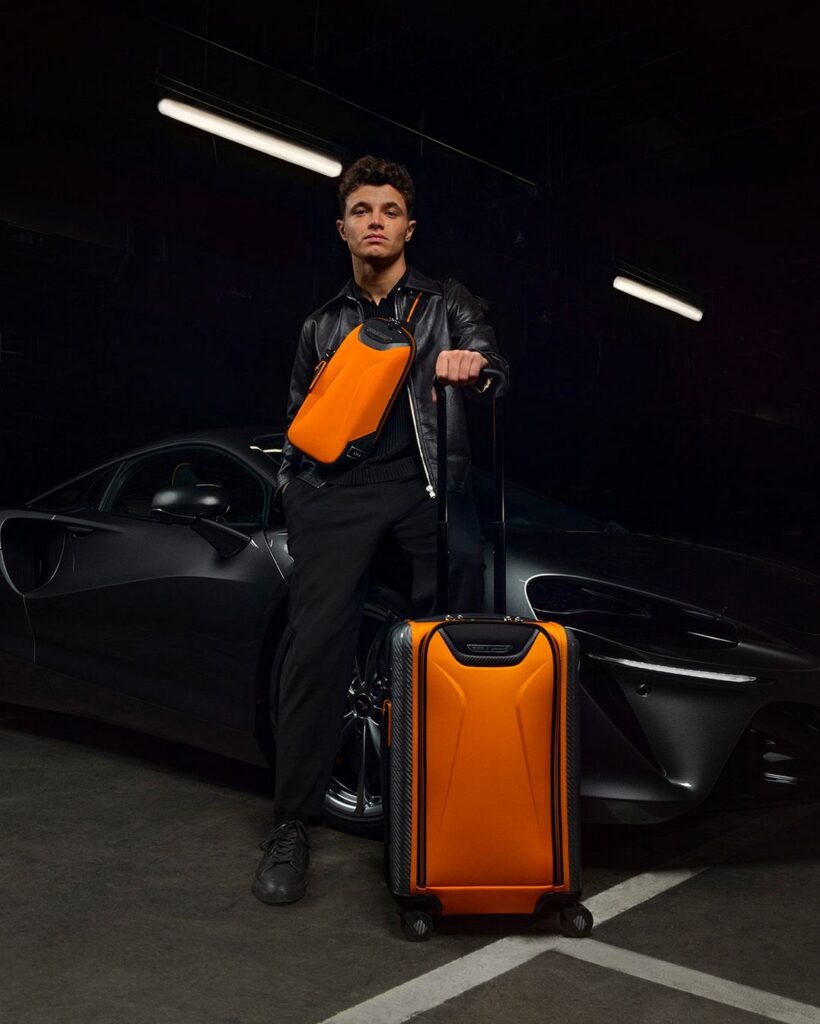  TUMI And McLaren Collaborate On Papaya Orange Luggage