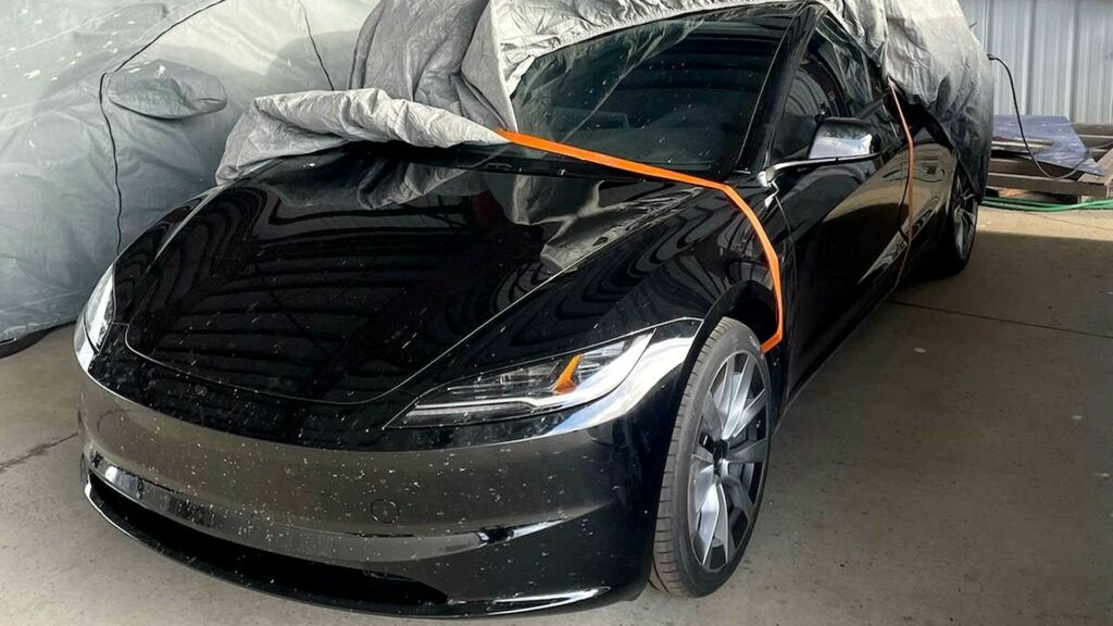 Could This Be Our First Look Of The Updated Tesla Model 3?