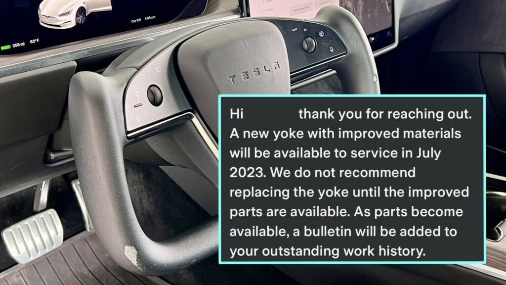  Tesla To Improve Degrading Steering Yoke Materials This Summer (After Delays)