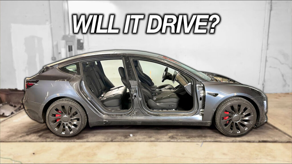  Turns Out A Tesla Model 3 Will Still Let You Drive Without Doors Or Trunks