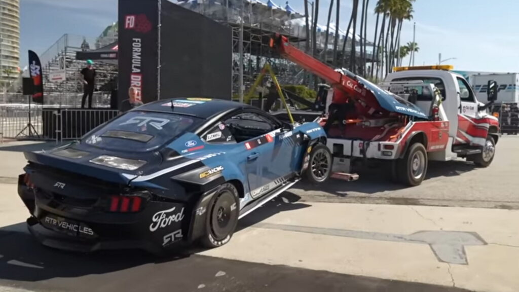  Drifter Walks Away From His “Worst Crash Yet” In 1,300 HP 2024 Ford Mustang RTR
