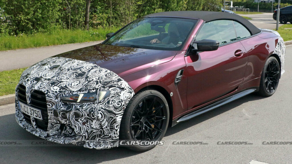  2025 BMW M4 Convertible Spied With CSL-Like Features