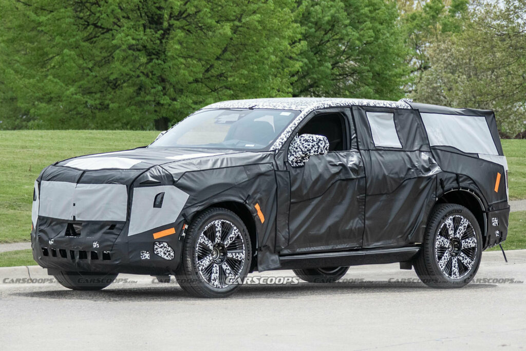  2025 Cadillac Escalade IQ Spied For The First Time As Brand’s Flagship Electric SUV