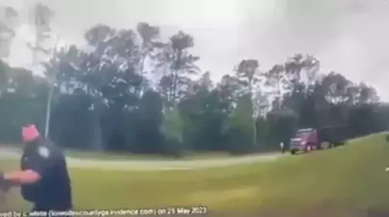  Distracted Driver Launches Car Off Flatbed Truck After Looking At Another Crash In GA