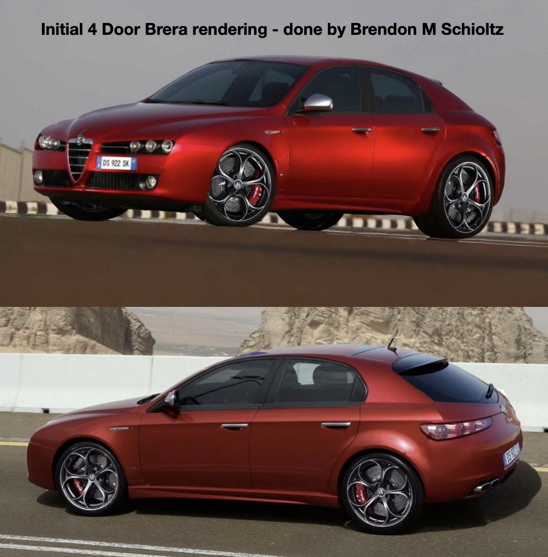 Alfa Romeo Brera Five-Door Conversion - Rendering