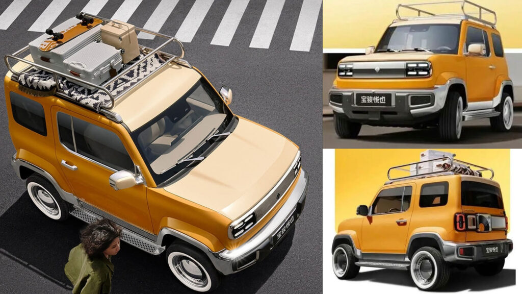  Baojun Yep Micro-Truck Gets Its Retro Rocks Off With Chrome Roof Rack And Accessories