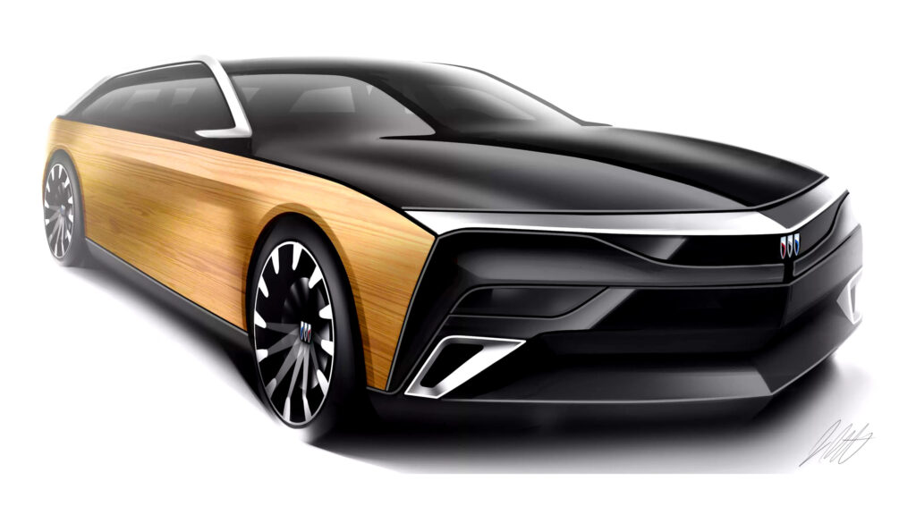  Futuristic 2027 Buick Roadmaster Renders Reimagine Iconic Wagon For Electric Age