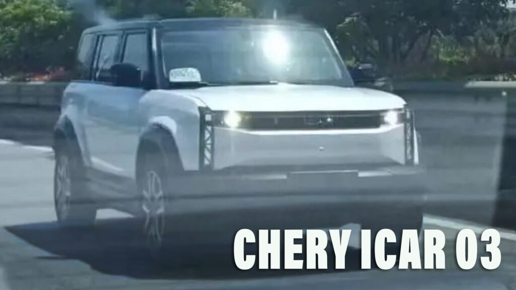  Chunky Chery iCar 03 Electric SUV Spotted Flaunting Its Defender Styling Undisguised