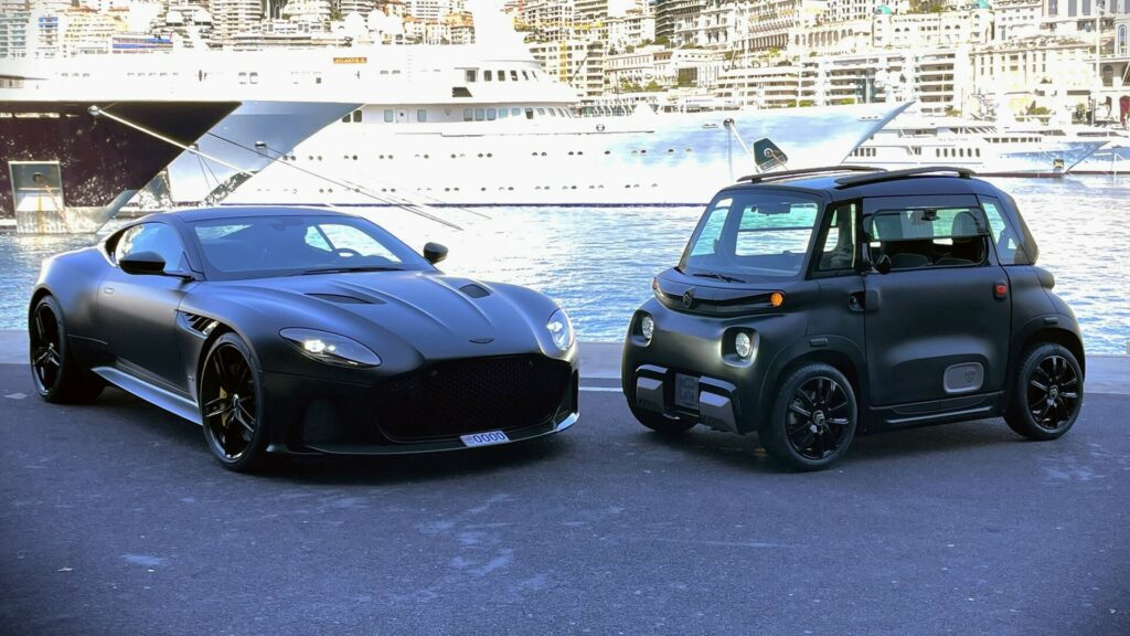  A Dad Had Castagna Milano Make An Aston Martin-Inspired Citroen Ami For His 16 Y.O. Son