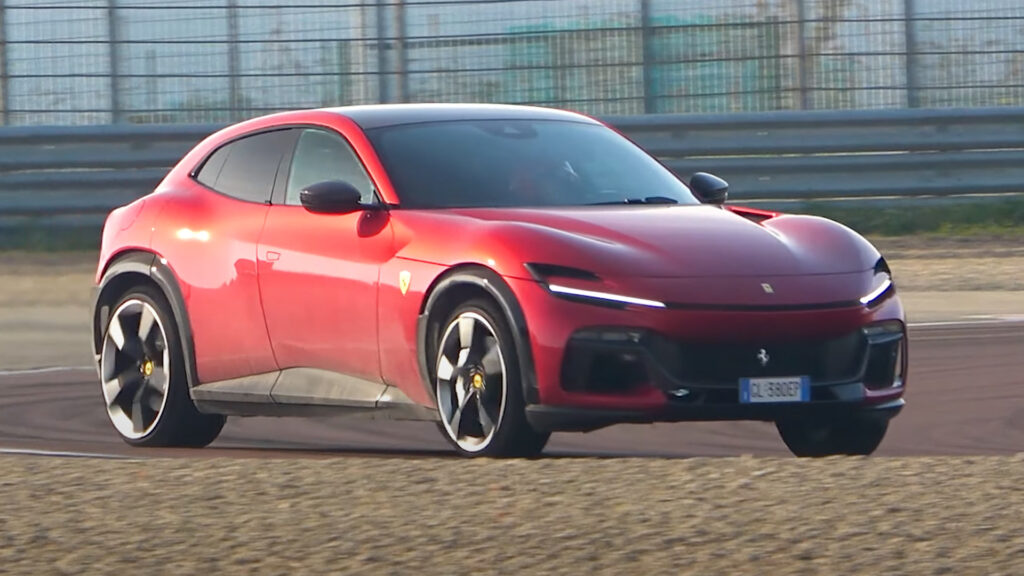  So This Is What The Ferrari Purosangue Looks Like While Lapping A Racetrack