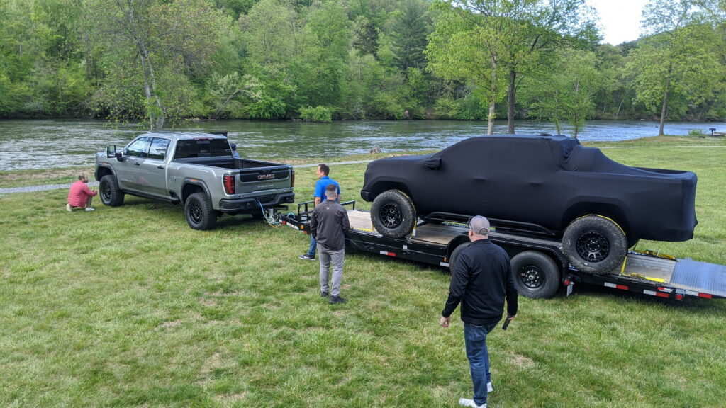  GMC Teases New Extreme Canyon AT4X AEV Edition Behind Cloak