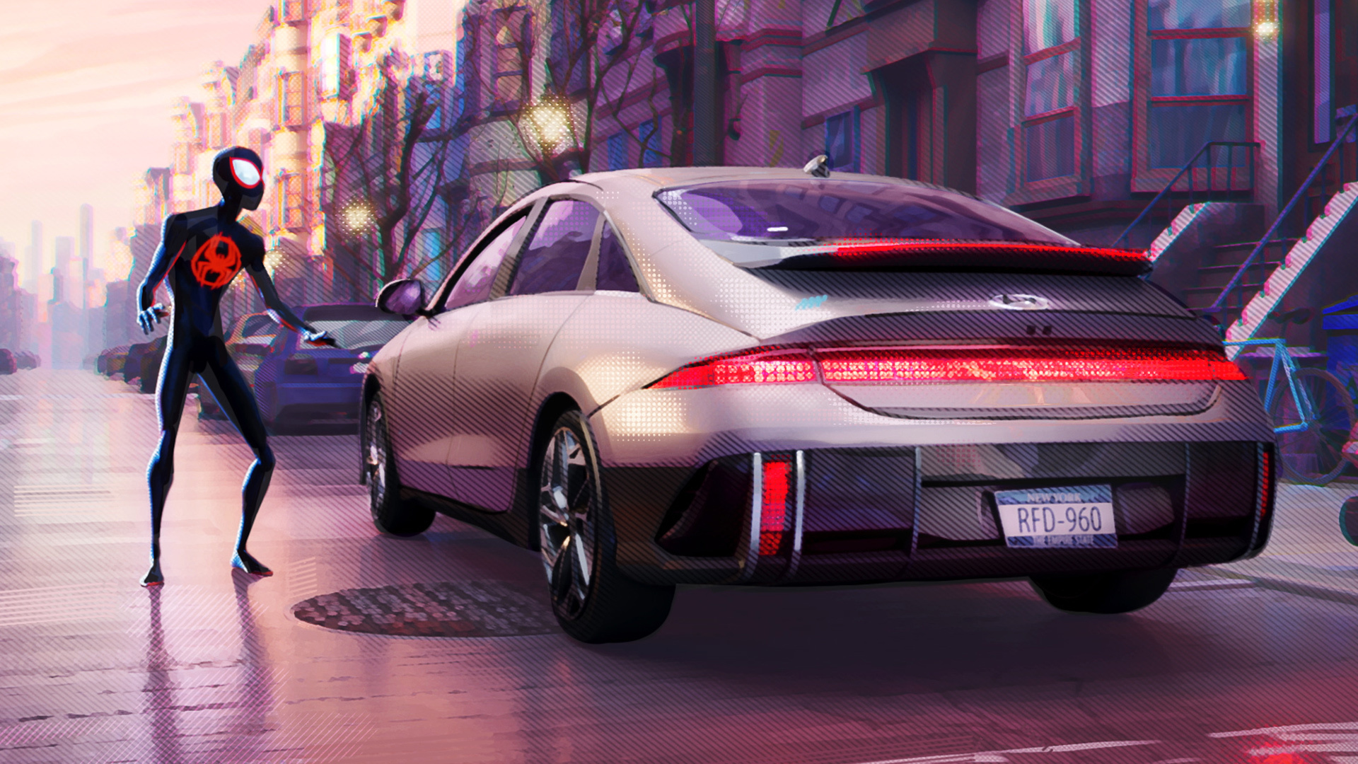 Hyundai's EVs And Flying Cars Will Take Spider-Man Across The Spider-Verse