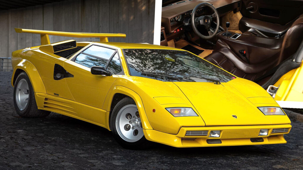  Gorgeous Lamborghini Countach 5000 QV Proves Yellow And Brown Can Work Together